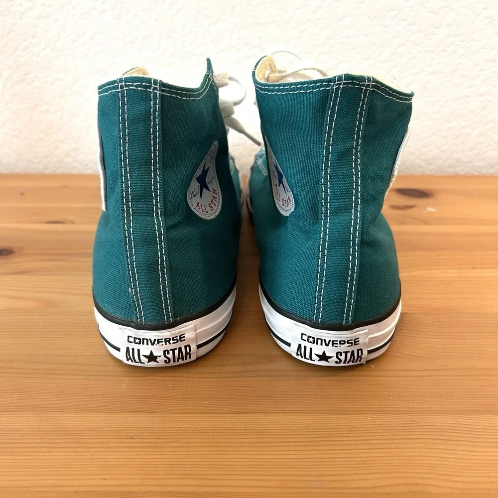 Converse Shoes Mens 10.5 Womens 12.5 CT All Star Hi Sneakers 151172C Teal Green - Picture 4 of 7